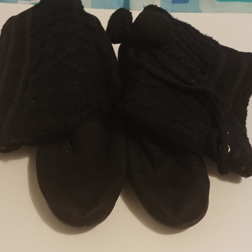 Route 66: Black wedge Boots